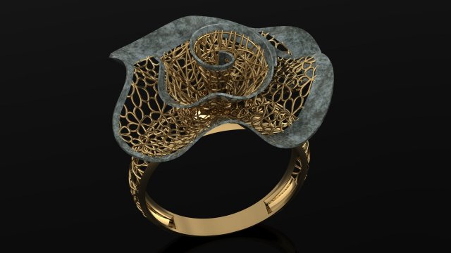 ring Model Cetak 3D .c4d .max .obj .3ds .fbx .stl .blend