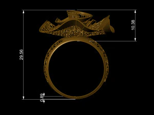 anillo Modelo de impresión 3D