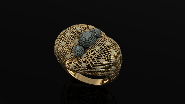 ring 3D-printmodel .c4d .max .obj .3ds .fbx .stl .blend 