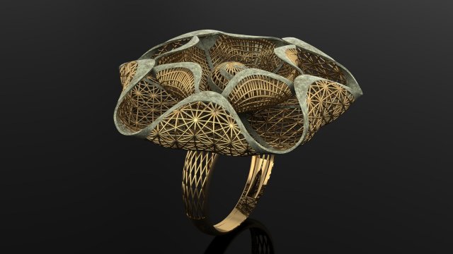 ring Model Cetak 3D .c4d .max .obj .3ds .fbx .stl .blend 