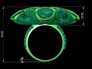 anel Modelo de Impressão 3D