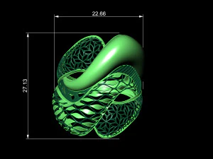 anillo Modelo de impresión 3D
