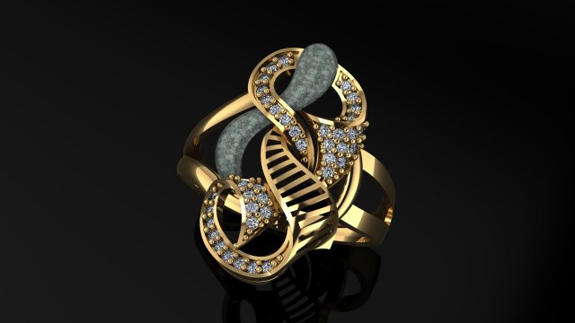 ring 3D Print Model .c4d .max .obj .3ds .fbx .stl .blend 