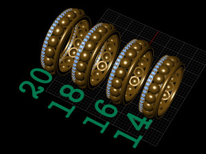 wedding ring 3D Print Model