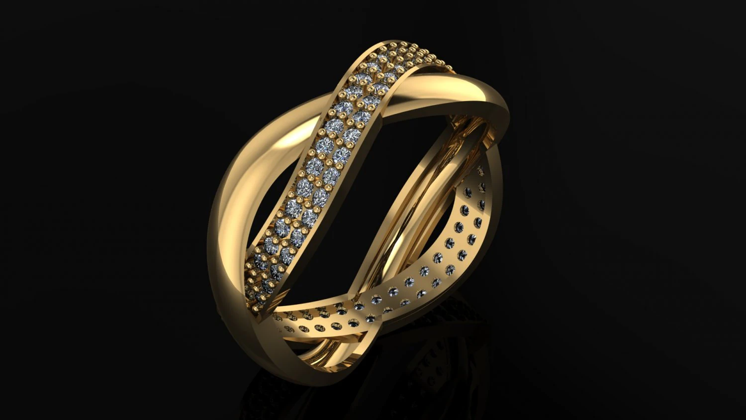 wedding ring 3D Print Model .c4d .max .obj .3ds .fbx .stl .blend 