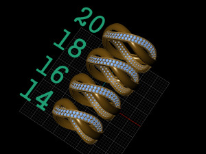 wedding ring 3Dプリントモデル