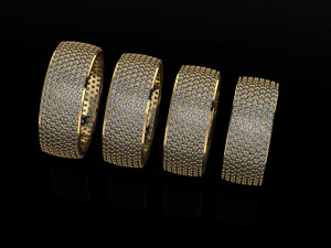 wedding ring Model do druku 3D