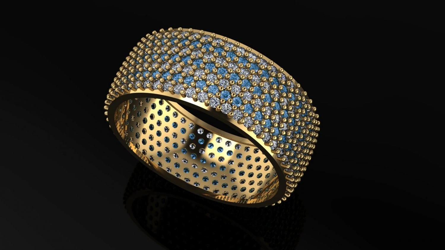 wedding ring 3D Print Model .c4d .max .obj .3ds .fbx .stl .blend 