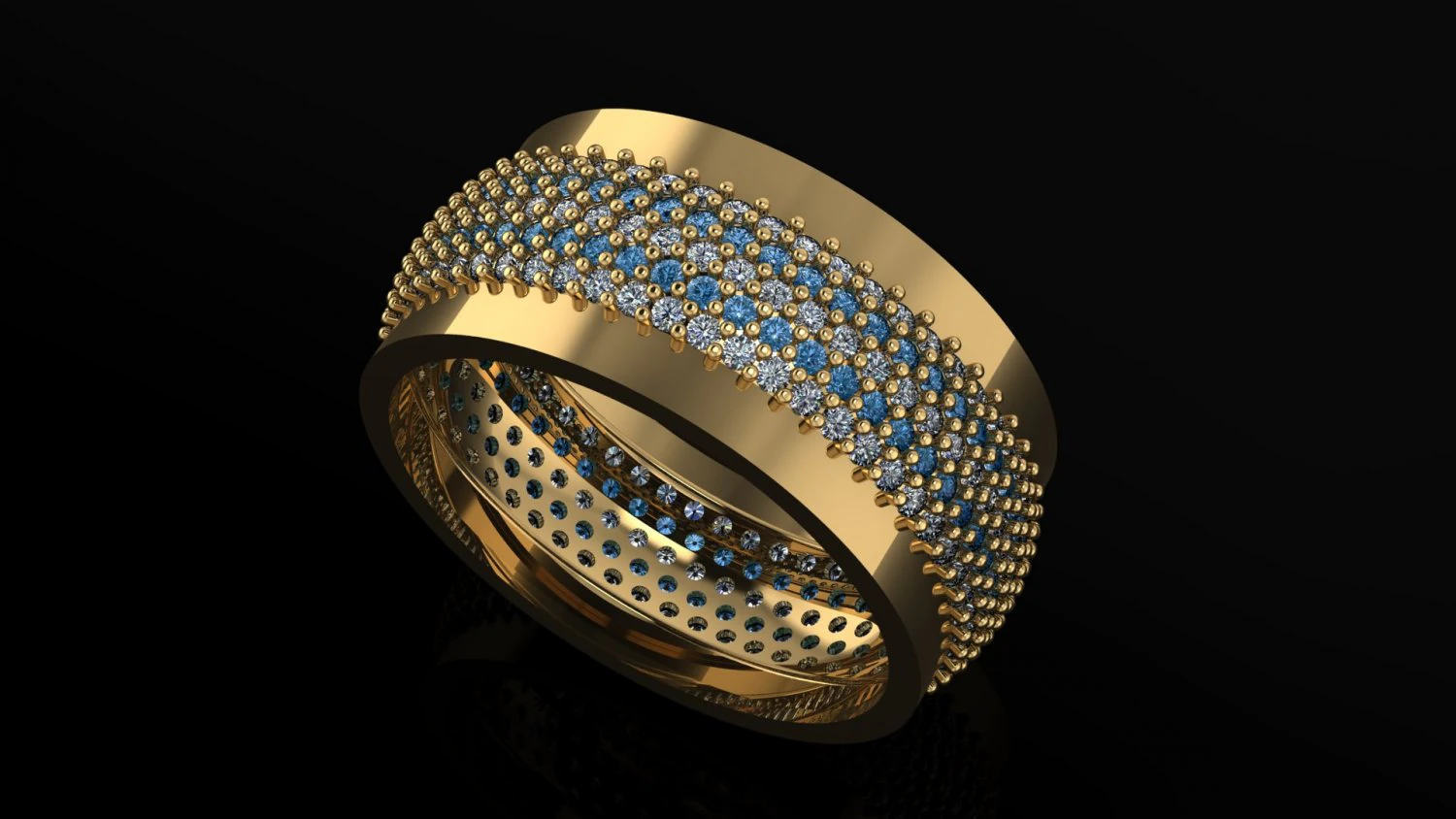 wedding ring 3D Print Model .c4d .max .obj .3ds .fbx .stl .blend 
