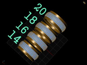 wedding ring Model do druku 3D