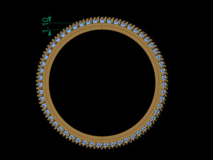wedding ring Model do druku 3D