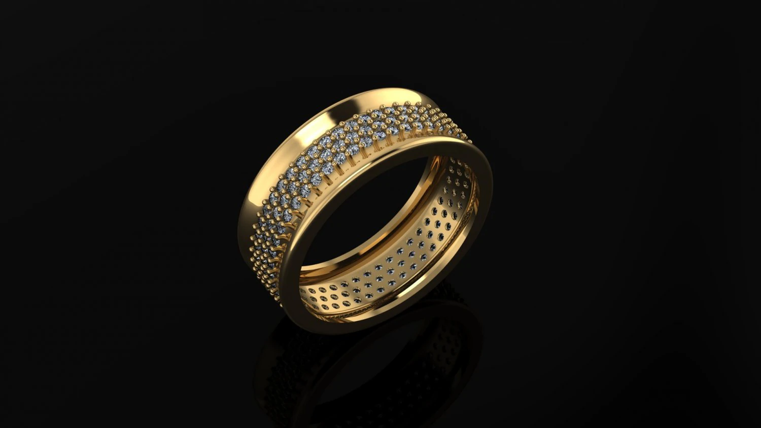 wedding ring 3D Print Model .c4d .max .obj .3ds .fbx .stl .blend 