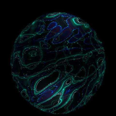 sphere with galaxy effect 3D Model .c4d .max .obj .3ds .fbx .stl .blend 