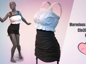 9 Clo3D -Zprj - OBJ -FBX 3D 모델