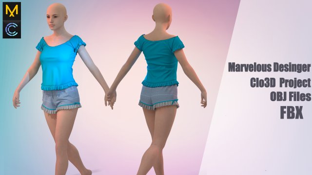 6 Clo3D -Zprj - OBJ -FBX 3D मॉडल .c4d .max .obj .3ds .fbx .stl .blend 