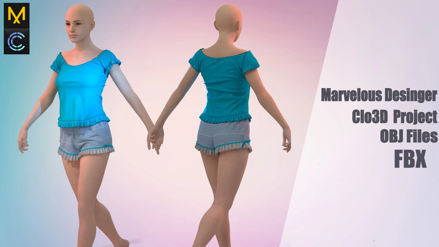 6 Clo3D -Zprj - OBJ -FBX 3D Model .c4d .max .obj .3ds .fbx .stl .blend 