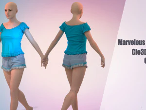 6 Clo3D -Zprj -OBJ -FBX Modello 3D