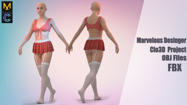 2 Clo3D -Zprj - OBJ -FBX 3D Model .c4d .max .obj .3ds .fbx .stl .blend 