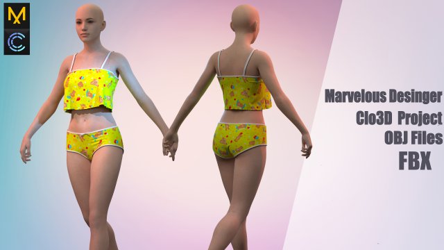 1 Clo3D -Zprj - OBJ -FBX 3D 模型 .c4d .max .obj .3ds .fbx .stl .blend 