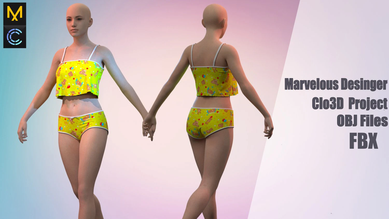 1 Clo3D -Zprj - OBJ -FBX 3D Model .c4d .max .obj .3ds .fbx .stl .blend 
