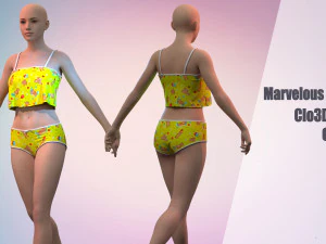 1 Clo3D -Zprj - OBJ -FBX 3D Model