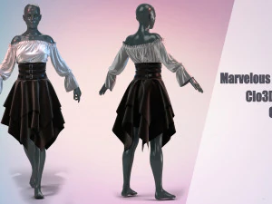 11 Clo3D -Zprj - OBJ -FBX 3D 模型