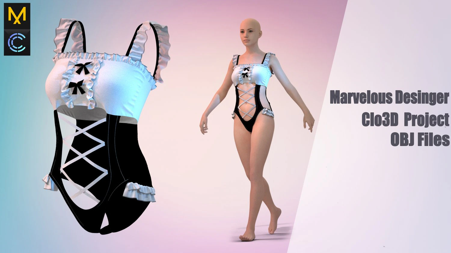 12 Clo3D -Zprj - OBJ -FBX 3D Model .c4d .max .obj .3ds .fbx .stl .blend 