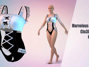 12 Clo3D -Zprj - OBJ -FBX 3D Modell