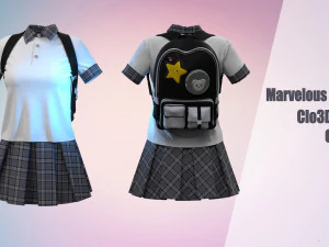 14 Clo3D -Zprj - OBJ -FBX 3D 모델