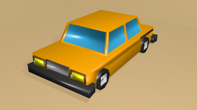 low poly car Modelo 3D .c4d .max .obj .3ds .fbx .stl .blend 