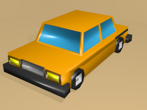 low poly car 3D Model