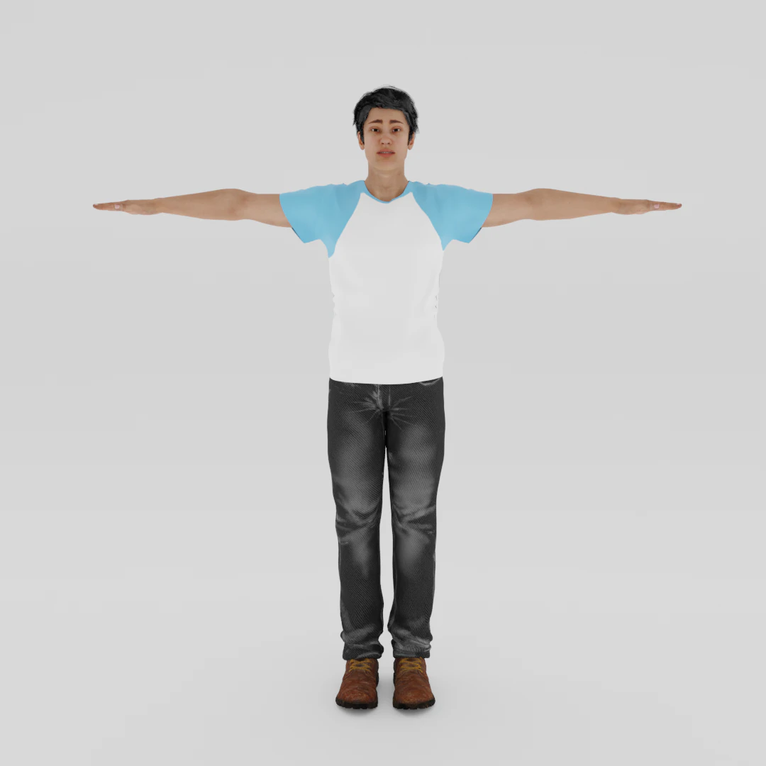 модель людини 3D Модель .c4d .max .obj .3ds .fbx .stl .blend 