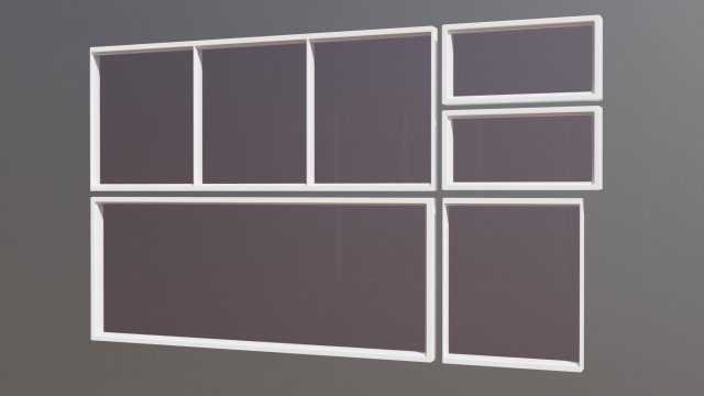 windows collections 3D Model .c4d .max .obj .3ds .fbx .stl .blend 