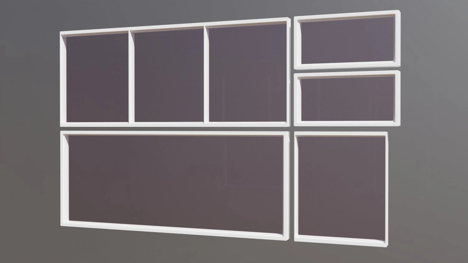 windows collections 3D Model .c4d .max .obj .3ds .fbx .stl .blend 