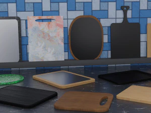 cutting board collection 3D Model