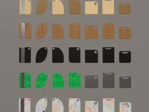 cutting board collection 3D Model