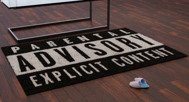 explicit content carpet 3D 模型 .c4d .max .obj .3ds .fbx .stl .blend 