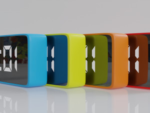modern digital alarm clock 3D Model