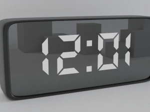 modern digital alarm clock 3D Model