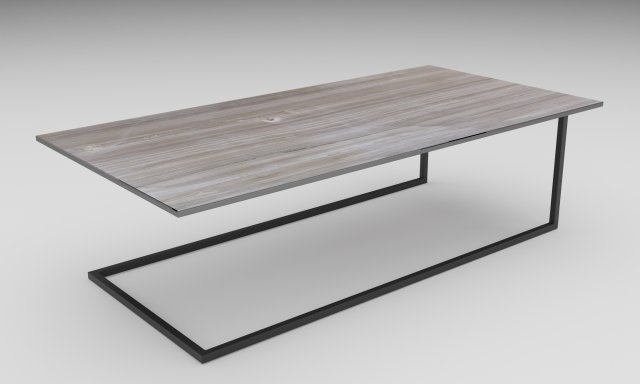 wooden table Model 3D .c4d .max .obj .3ds .fbx .stl .blend 