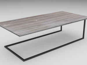 wooden table Model 3D