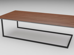 wooden table Model 3D