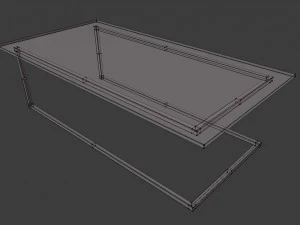 wooden table 3D Model