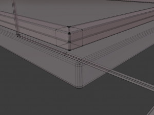 wooden table Model 3D