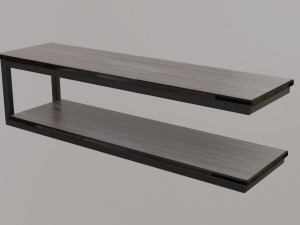 wooden shelves 3D 모델