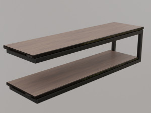 wooden shelves 3D मॉडल