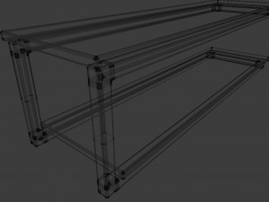 wooden shelves 3D मॉडल