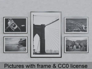 verzameling schilderijen 3D Model