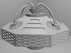 metal robot with wires 3D Model