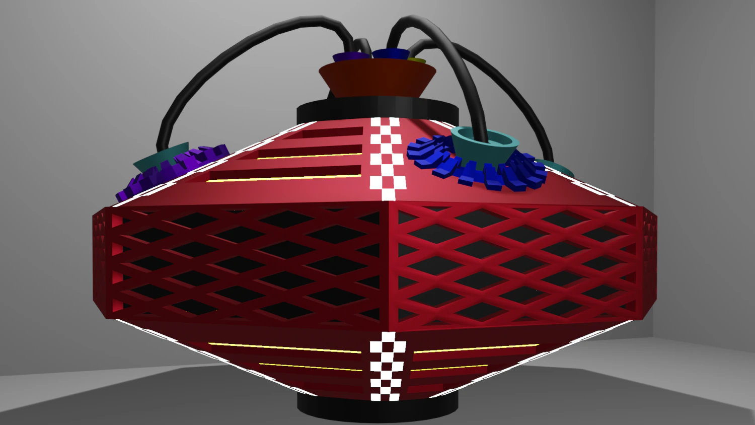 metal robot with wires 3D Model .c4d .max .obj .3ds .fbx .stl .blend 